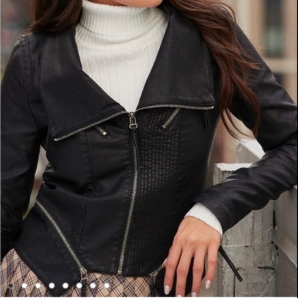 Lulu's Black Leather Jacket